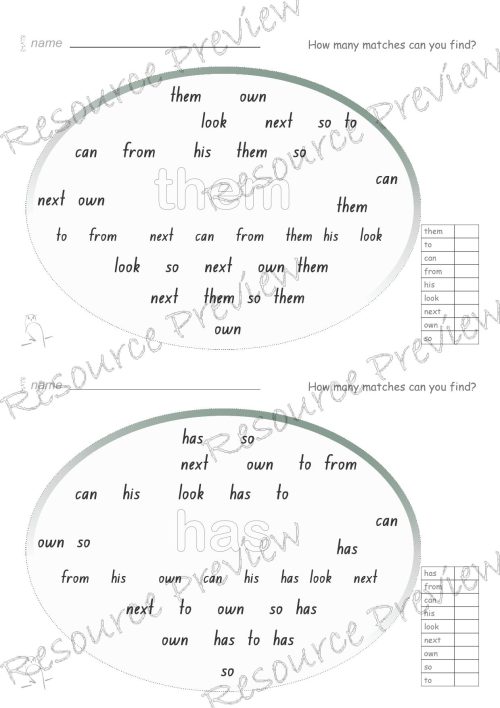 Sightword Match Lv1-3 - Image 2