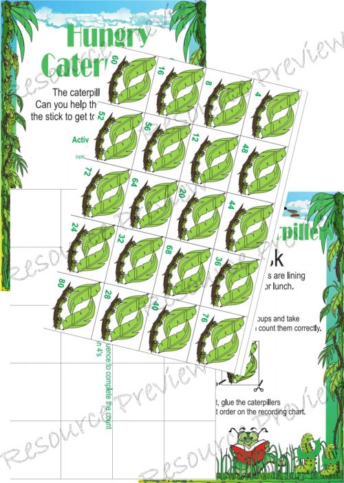 Counting Caterpillars in multiples of 4 - Image 2