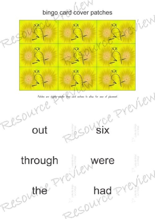 Sight word Bingo Pop Lv1-2 - Image 4