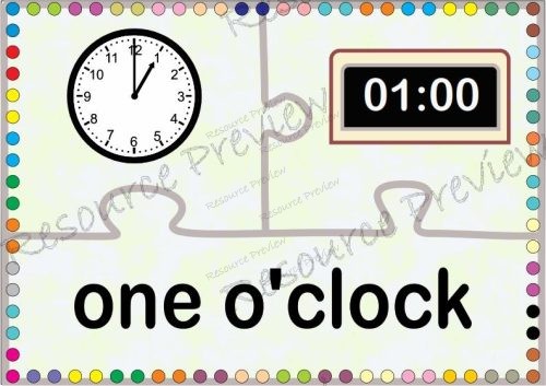 Hour and 30 minute puzzle set