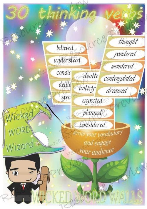 Verbs thinking 30 words