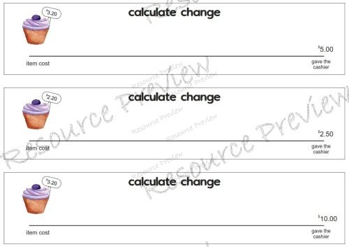 Calculate change on a number line $3.20