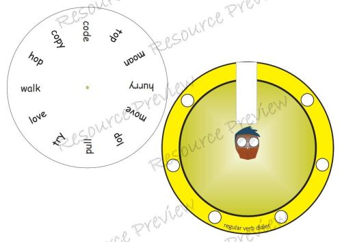 Verb tense dialer set ed and ing rules 1-4 mix - Image 2