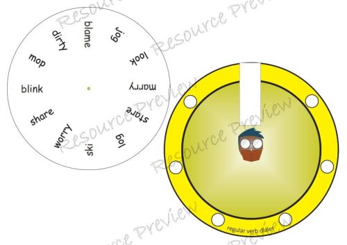 Verb tense dialer set ed and ing rules 1-4 mix - Image 5