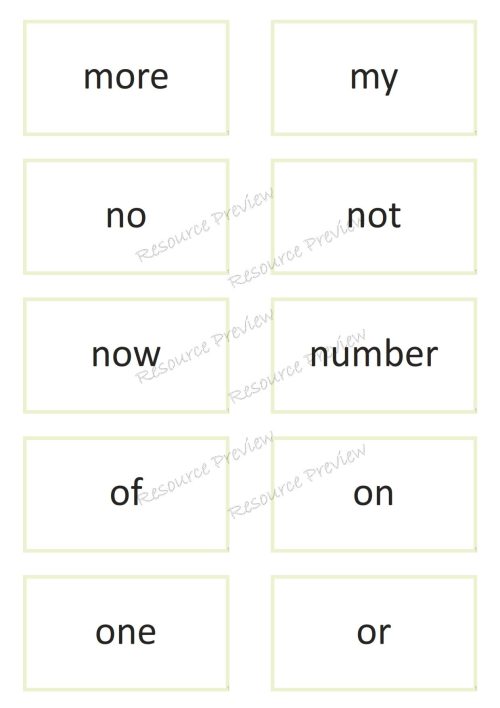 Sight word card variety  1st 100 - Image 4