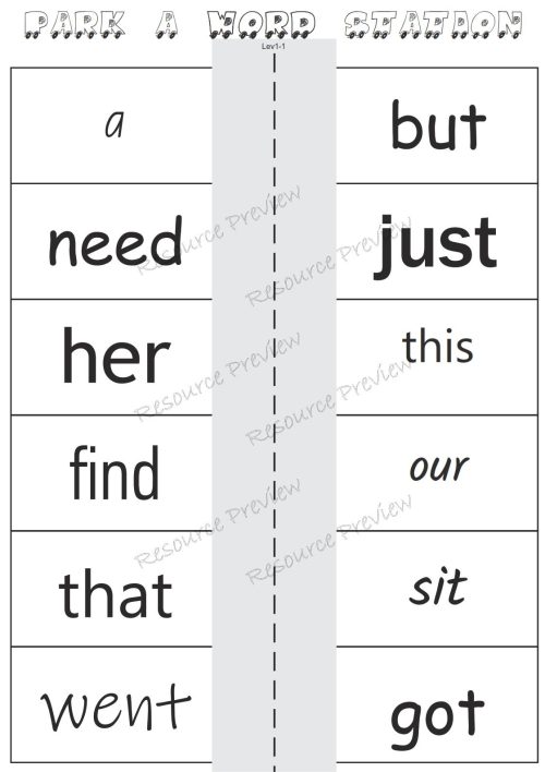 Sight word activities Lv1-1 - Image 4