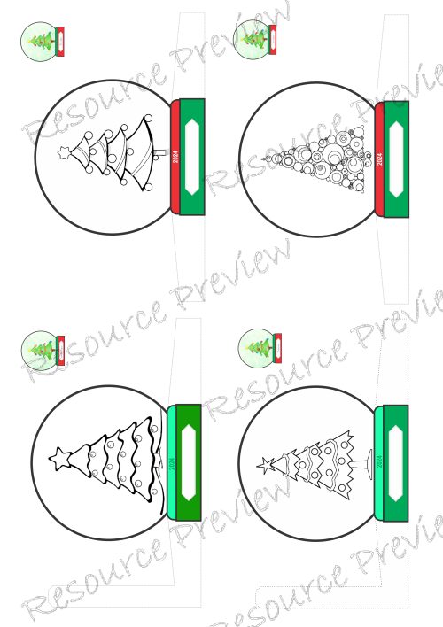 Christmas curve card & p globe - Image 3