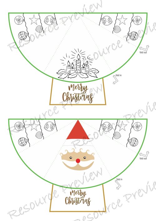 Christmas curve card & p globe - Image 4